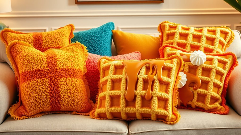 top waffle pillow collection