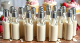 top white chocolate drizzle bottles
