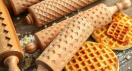 waffle pattern pancake rolling pins