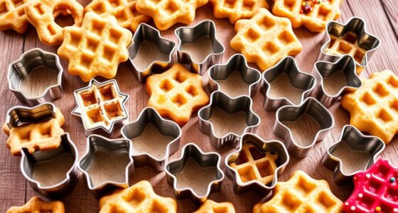 waffle shaped cookie cutter collection