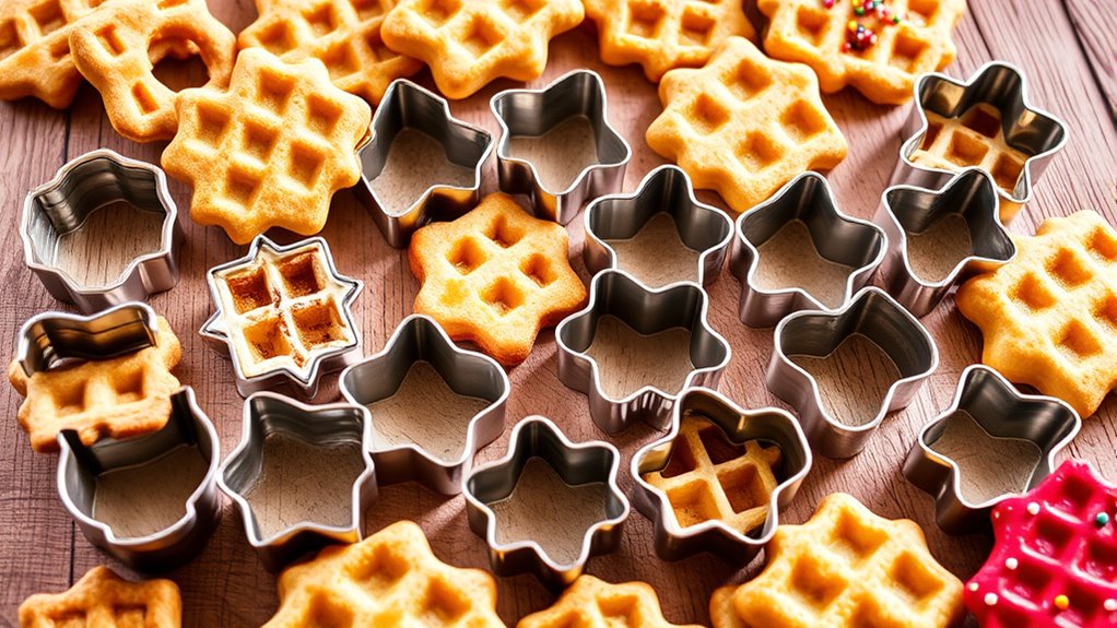 waffle shaped cookie cutter collection