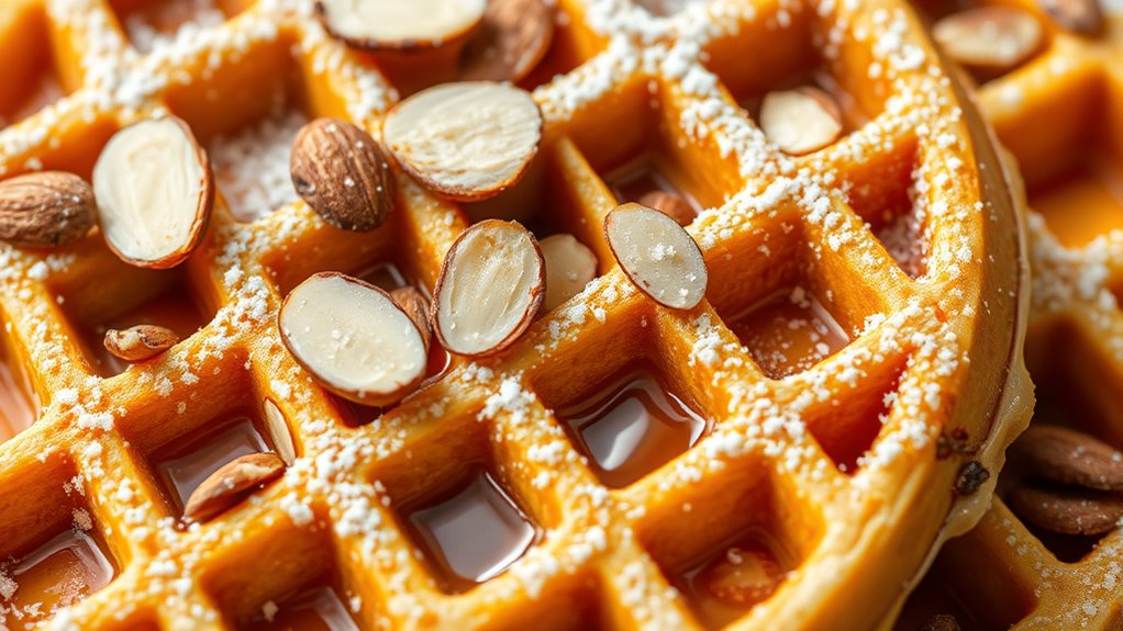 almond skin in waffles