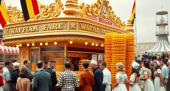 belgian waffles at 1964 fair