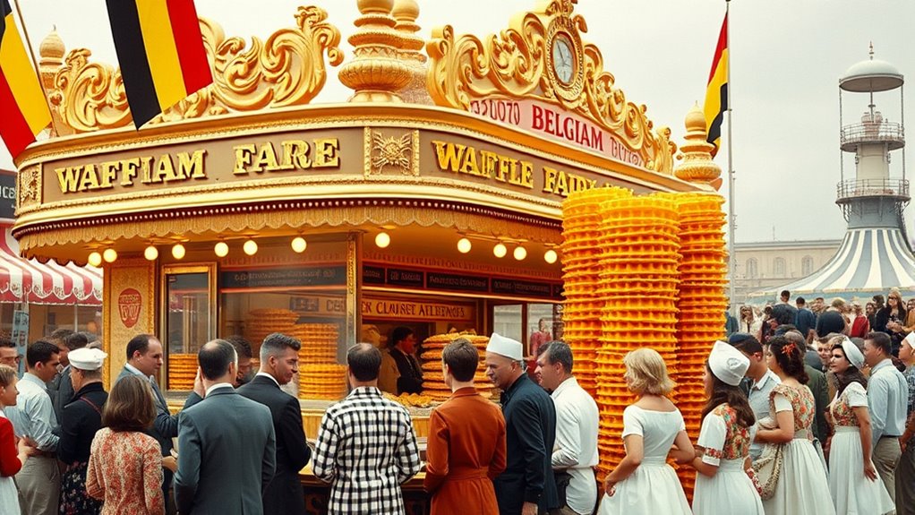 belgian waffles at 1964 fair