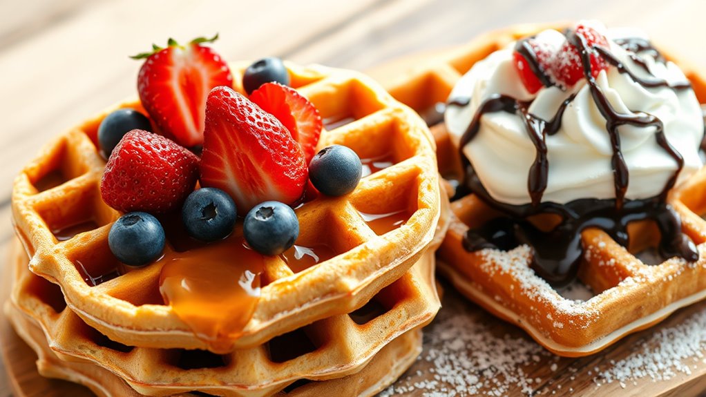 breakfast vs dessert waffles