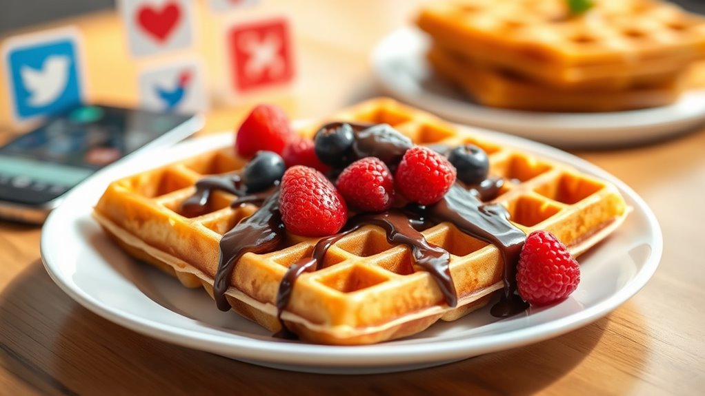 bubble waffle social marketing