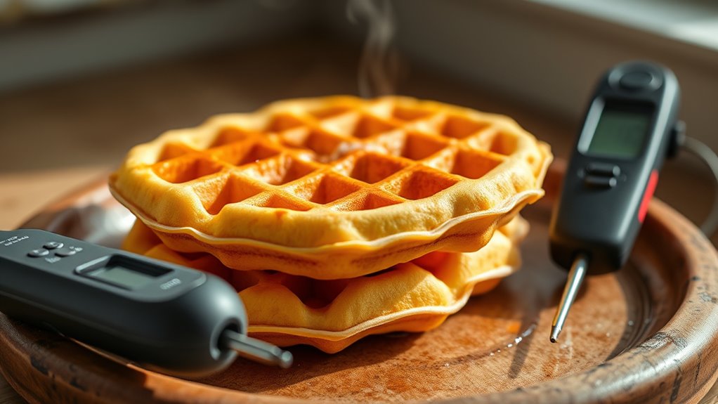cook waffles thoroughly safely