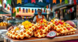 customizing waffles for markets