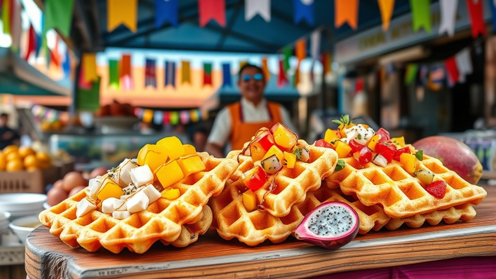 customizing waffles for markets