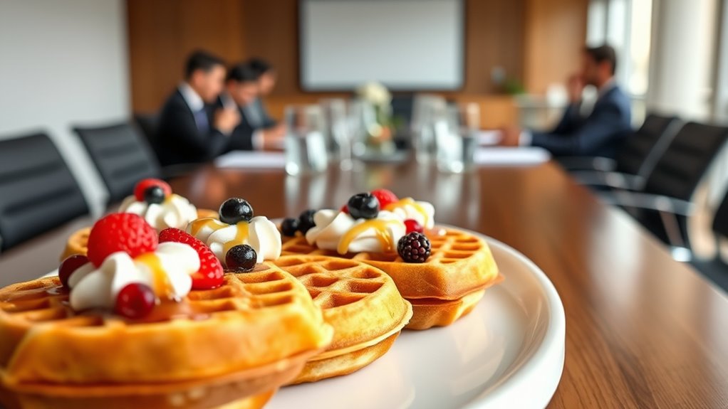 elevate waffle presentation and pairings