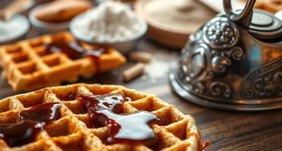 enhancing waffles with molasses