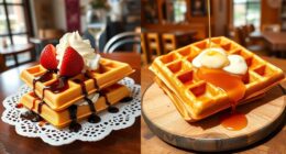 european vs american waffle traditions