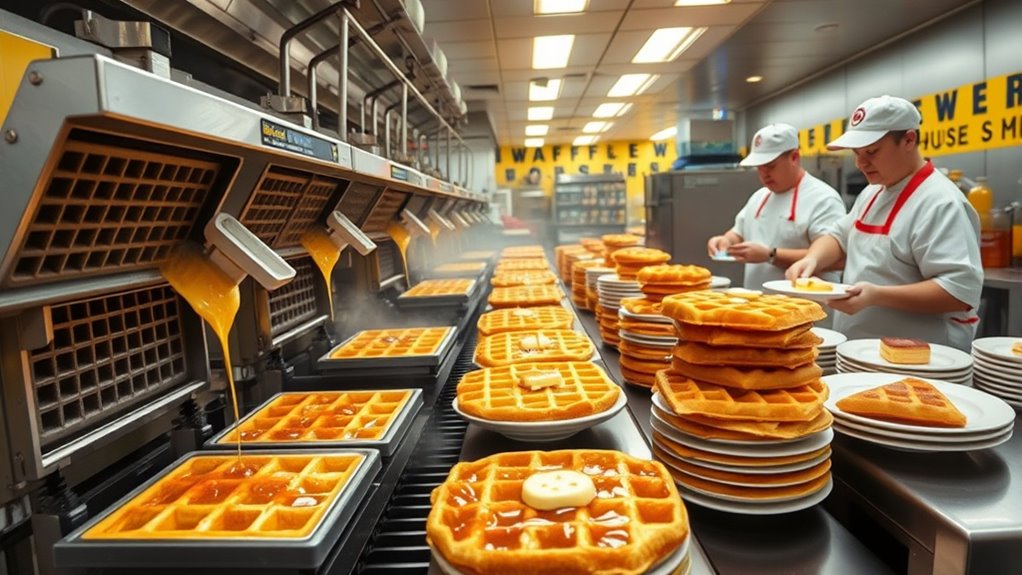 fast waffle production rate