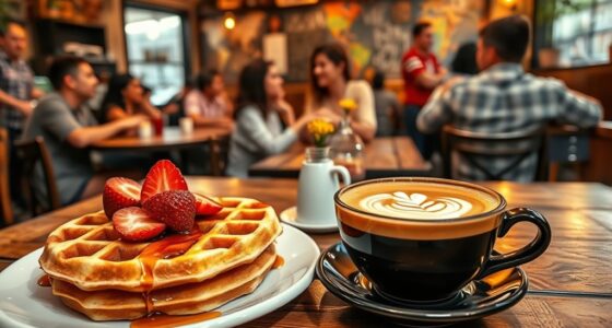 global waffle coffee scenes