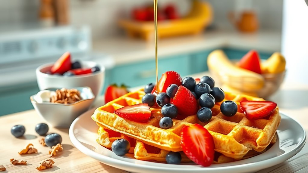 healthy customizable kid friendly waffles