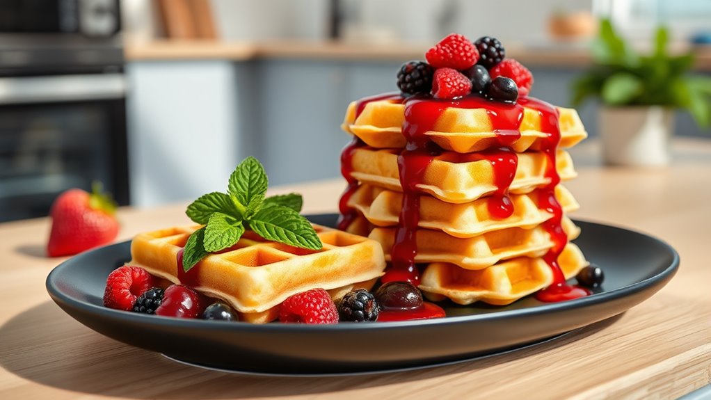 healthy eco friendly gluten free waffles