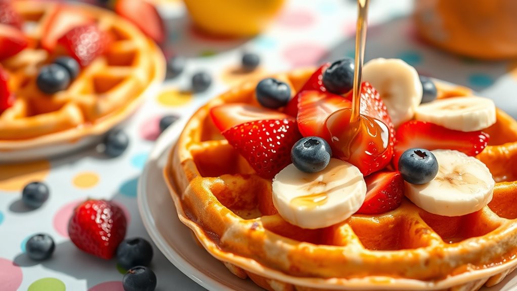 healthy kid friendly waffles