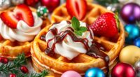 holiday themed waffle recipes