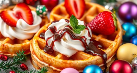 holiday themed waffle recipes