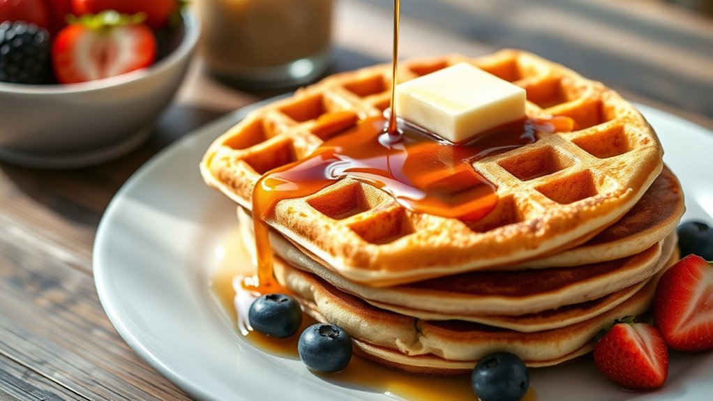 nutritional differences between waffles