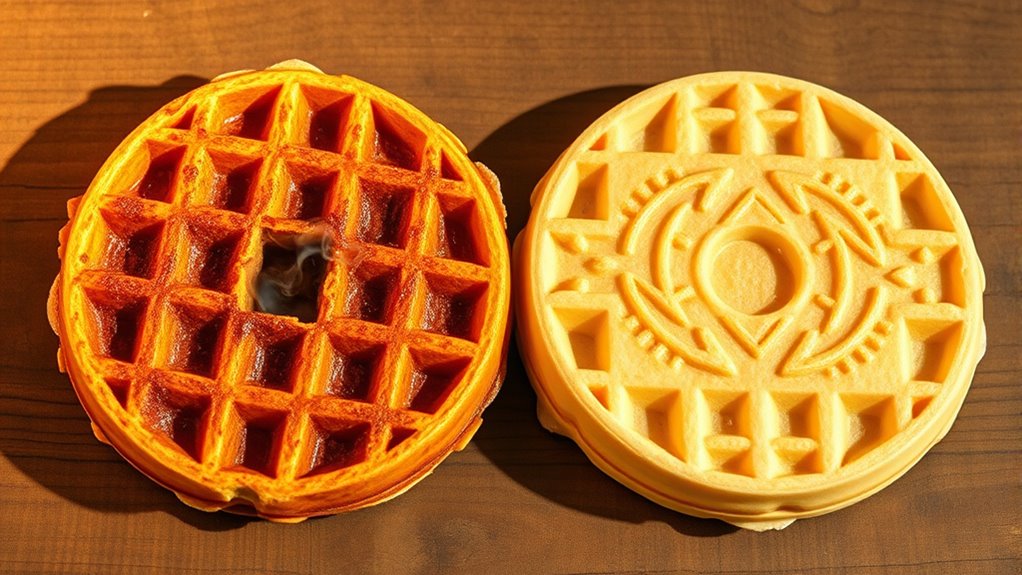 optimal waffle cooking temperature