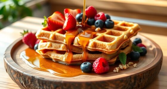 plant based protein waffles
