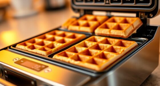 precise waffle browning control