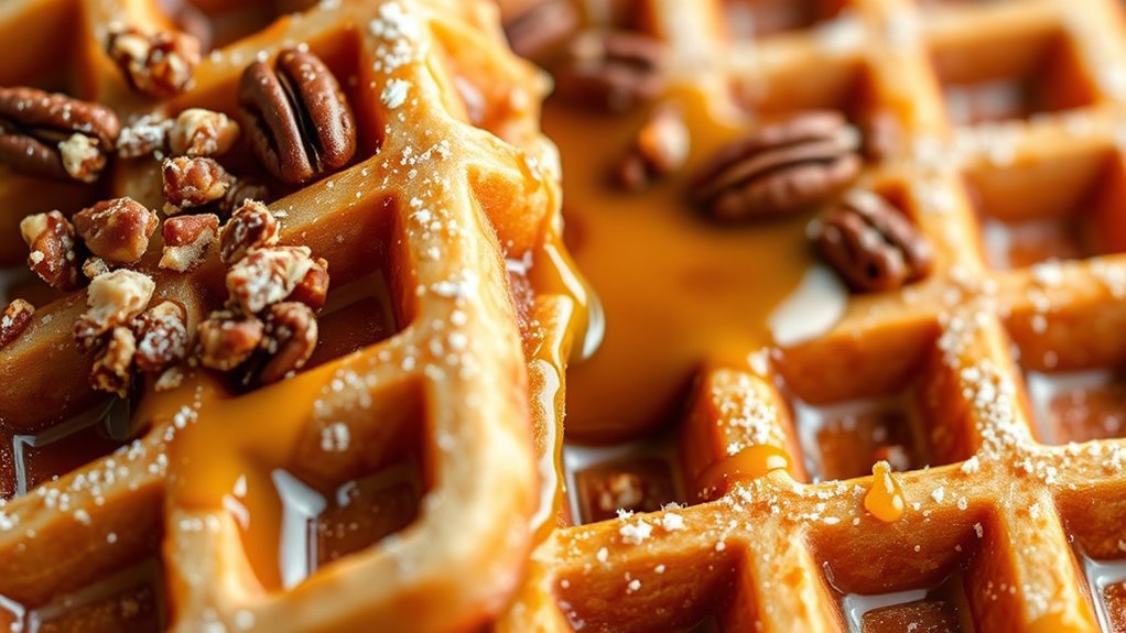 rich nutty waffle flavor
