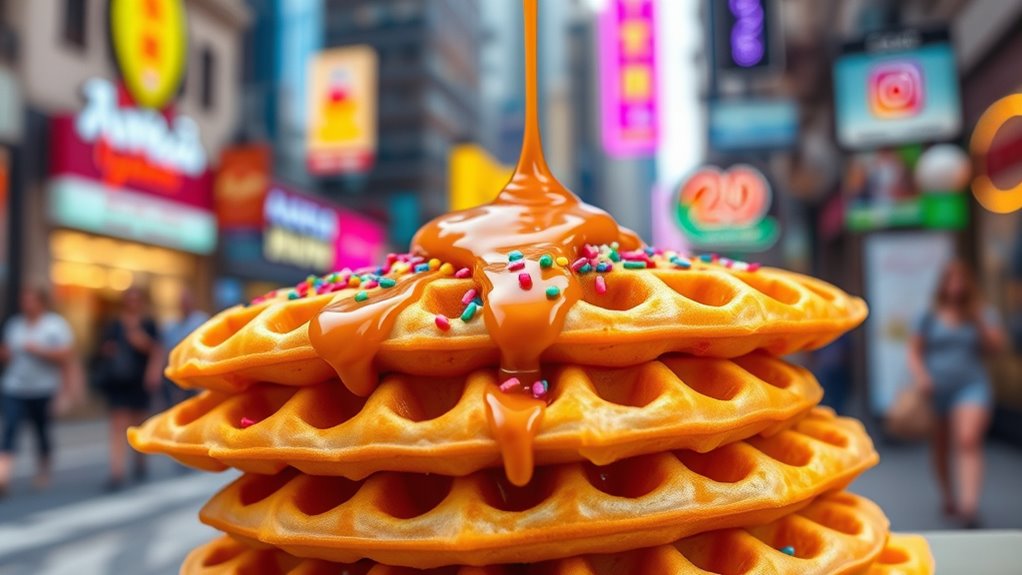 social media fuels waffle craze