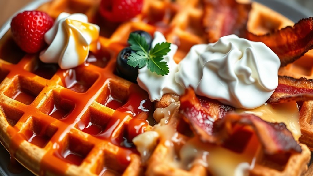 sweet and savory waffle comparisons