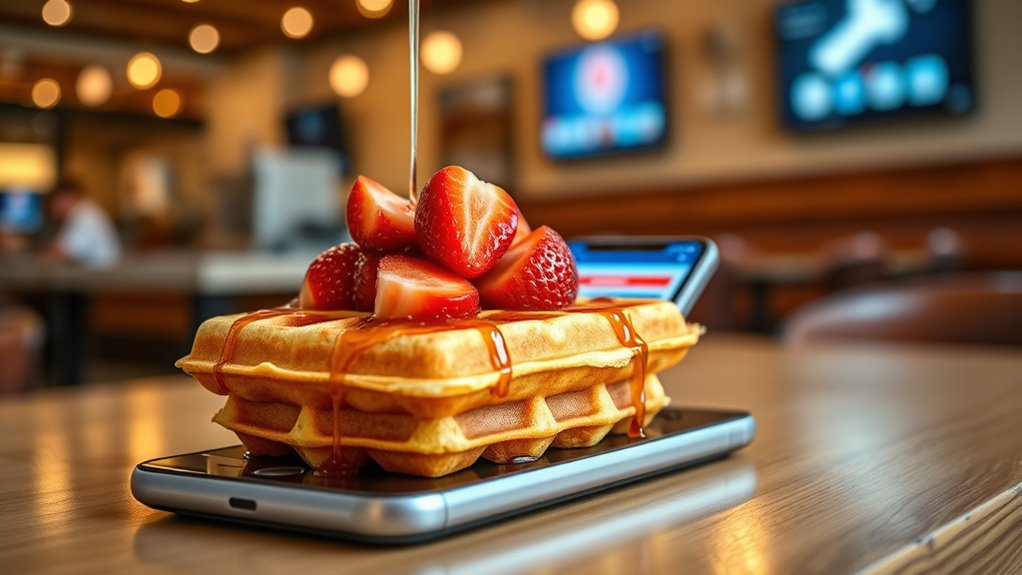 tech enhanced waffle making