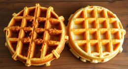 temperature influences waffle texture