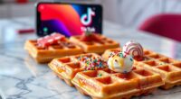 tiktok influenced waffle flavors