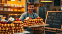 waffle business entrepreneurs achievements