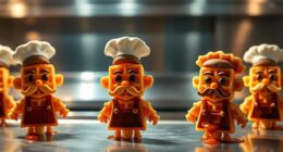 waffle icons and chefs