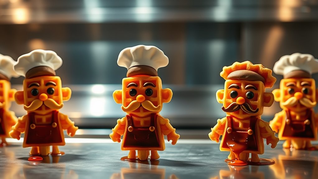 waffle icons and chefs