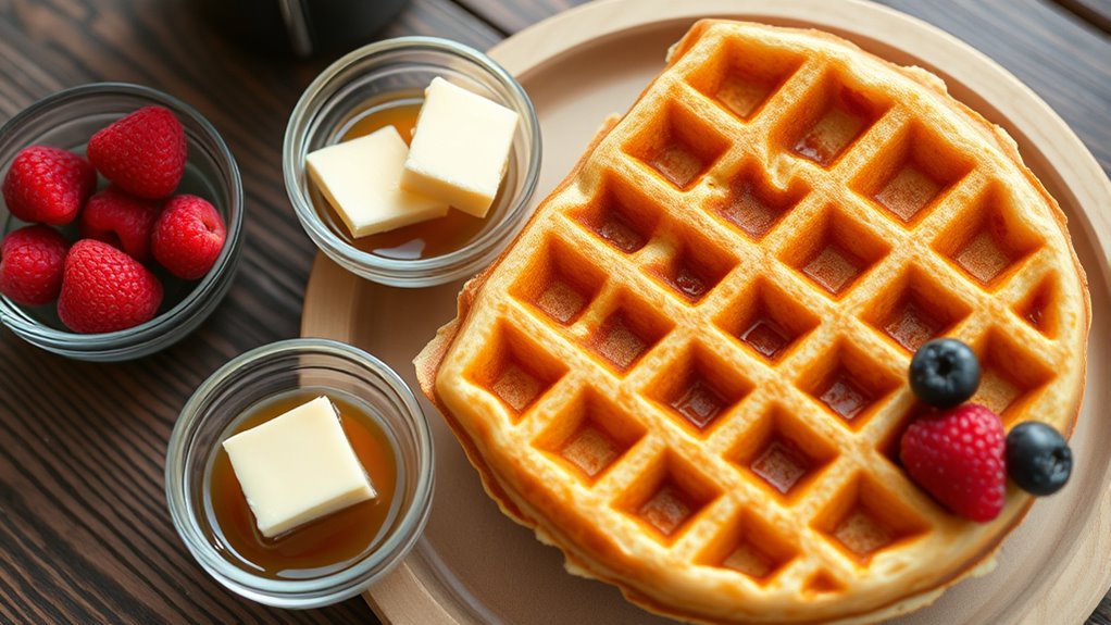 waffle nutrition calories carbs fats