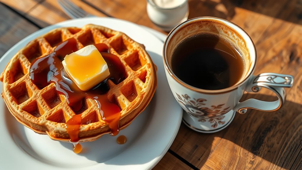 waffles hospitality coffee pairings