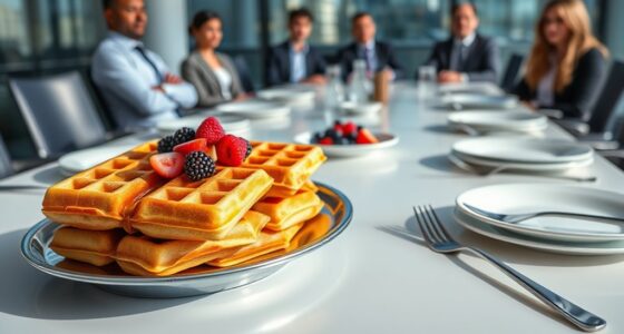 waffles in business catering