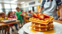 waffles in school lunch
