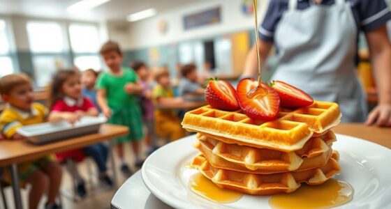 waffles in school lunch