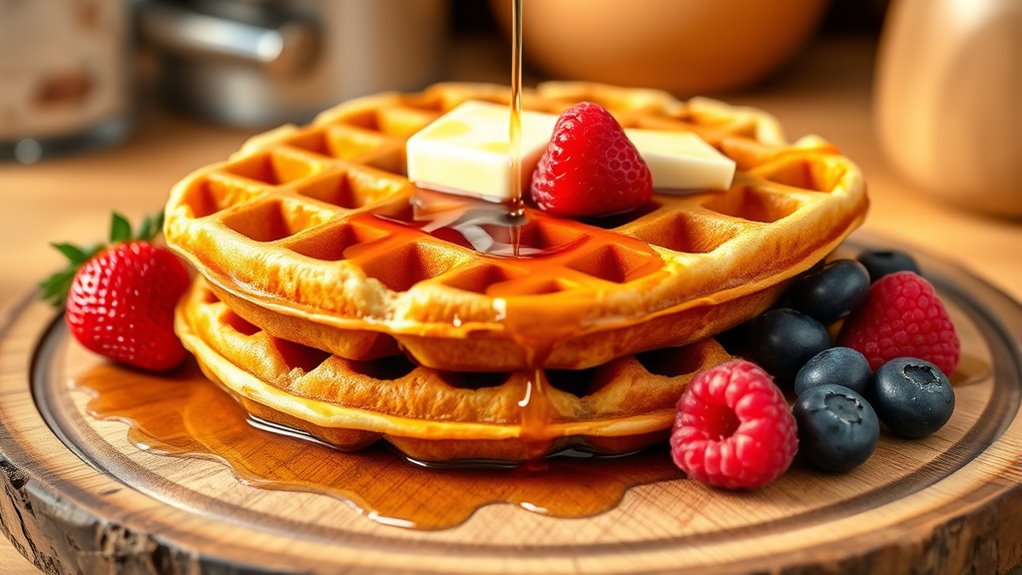 waffles ingredients toppings energy