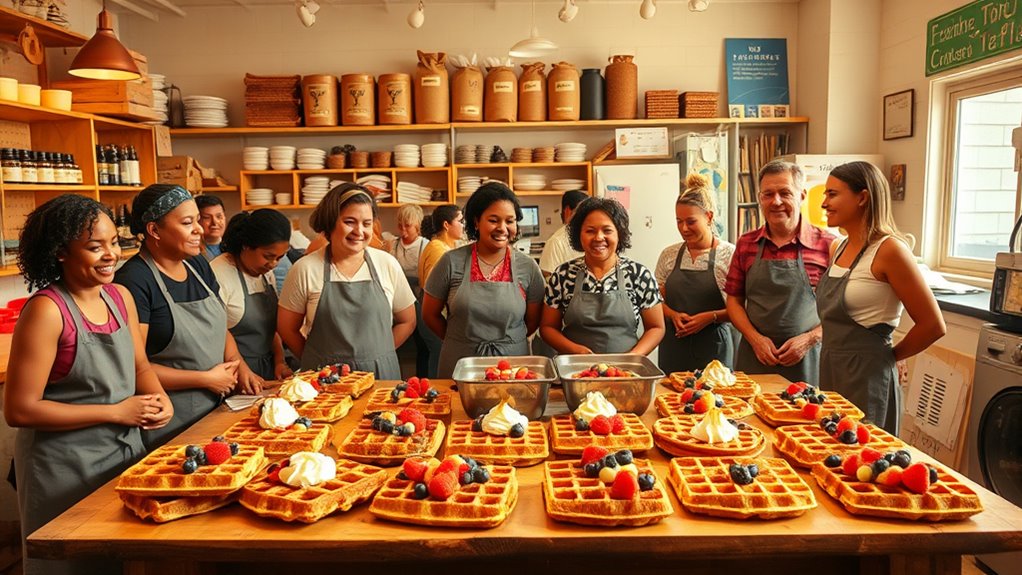 waffles promote sustainable community