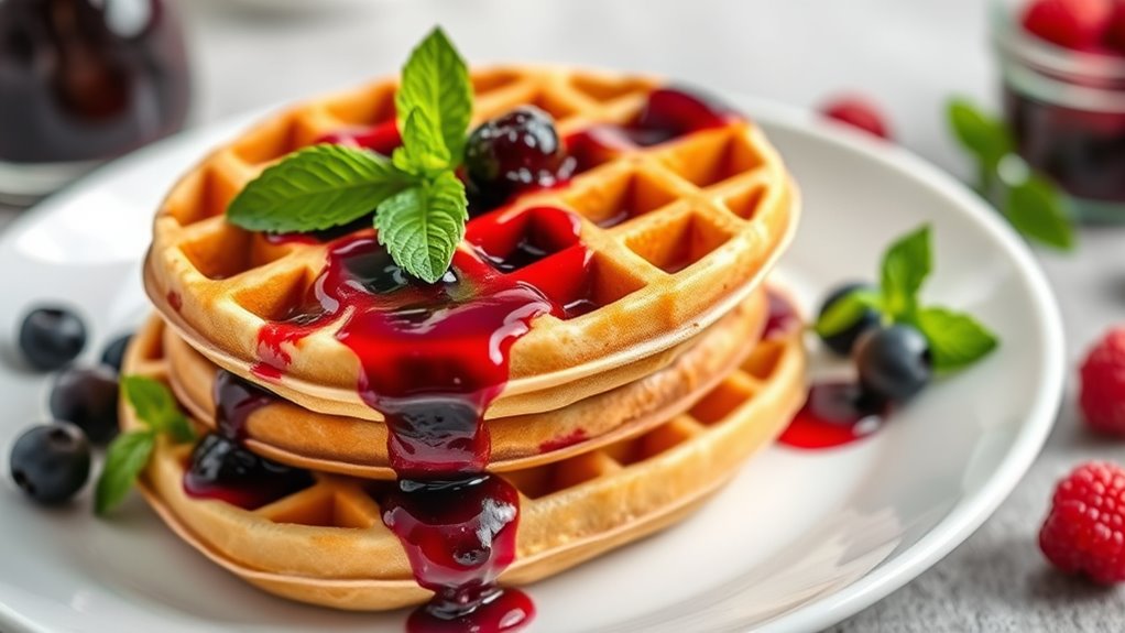 zero sugar healthy waffles