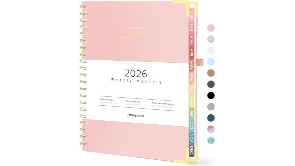 2026 weekly planner hardcover
