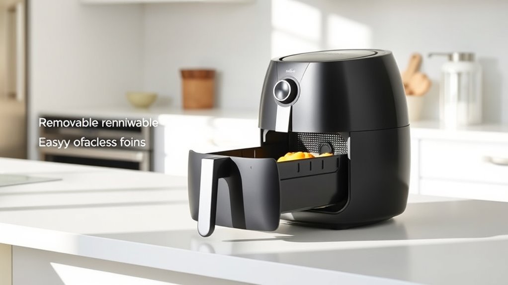 easy to clean air fryer features