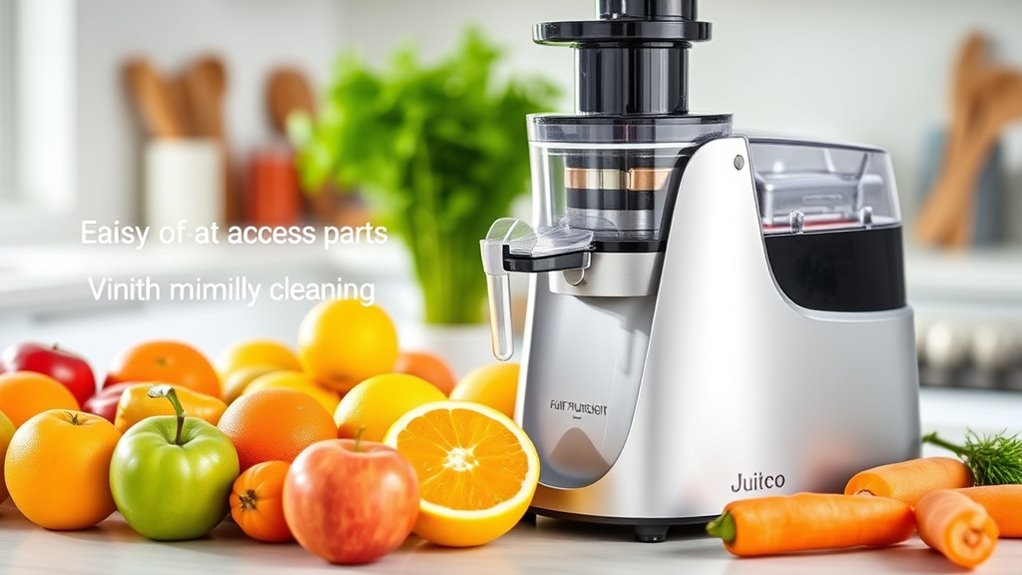 easy to clean juicer features