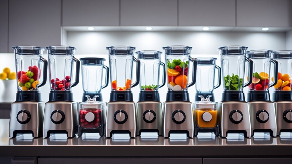 top glass jar blenders