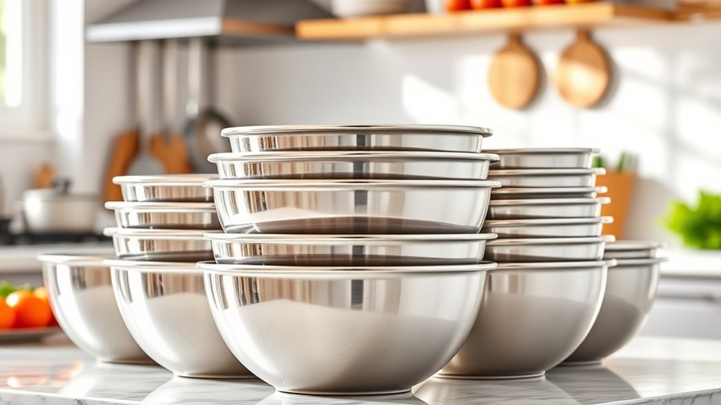 top stainless steel bowl sets
