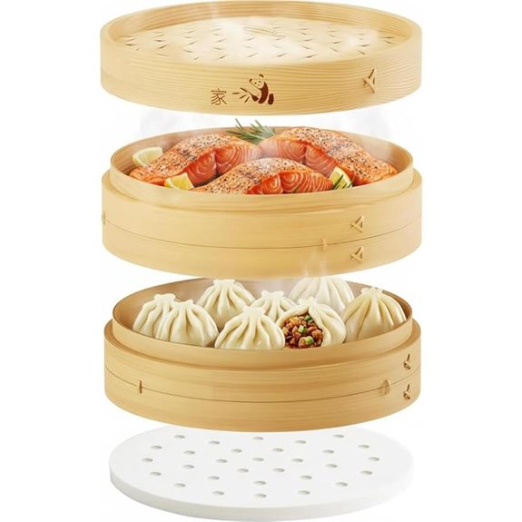 Prime Home Direct Bamboo Steamer Basket (10-Inch)